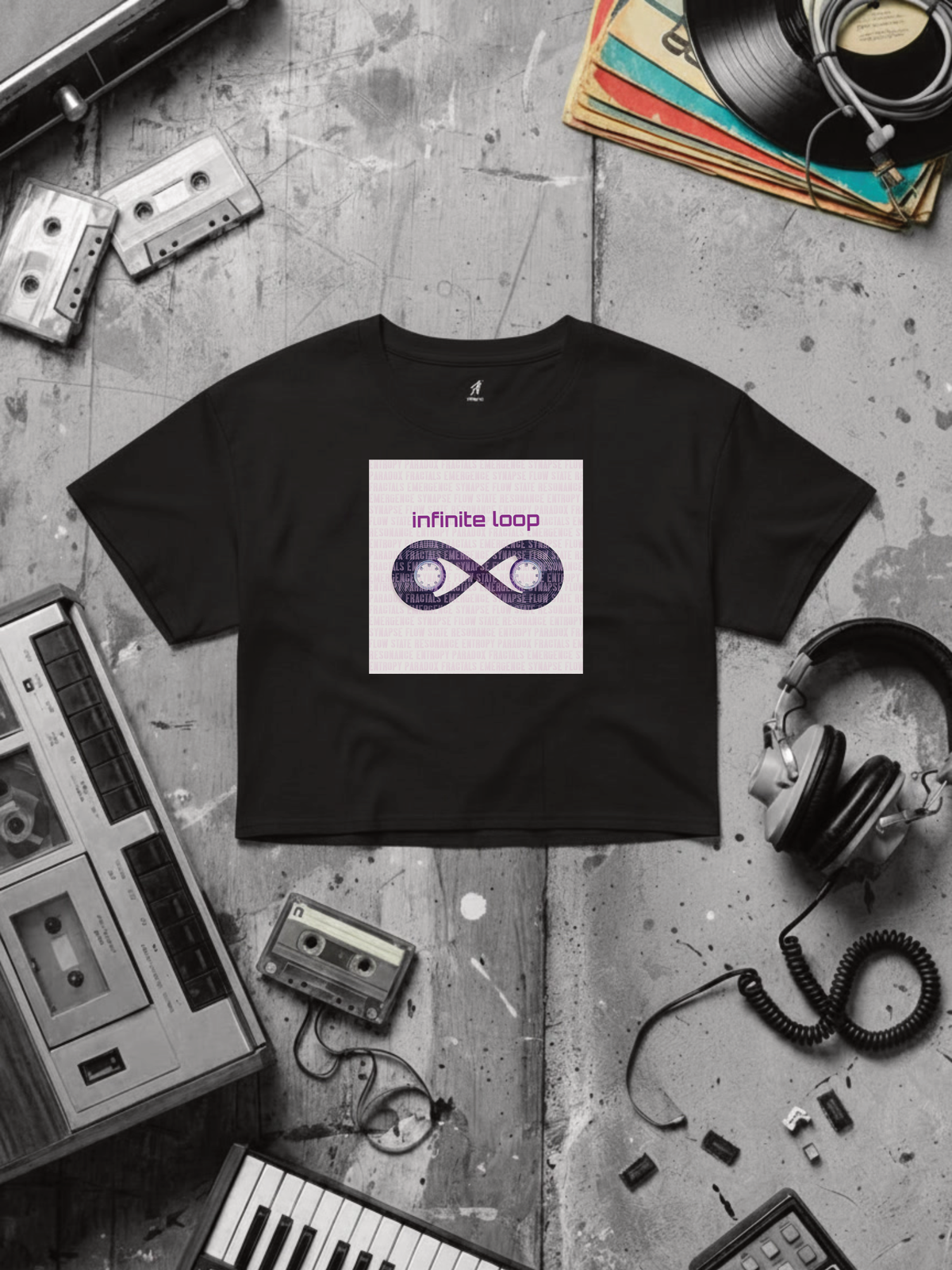 Infinite Loop — Crop top